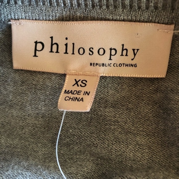 NWT Philosophy Love intarsia light soft sweater XS - Picture 7 of 11